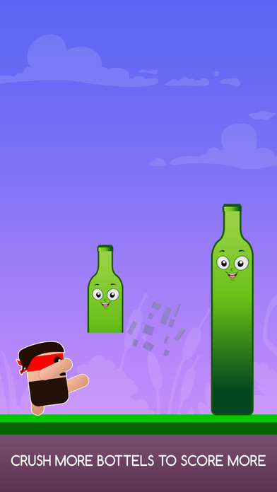Bottle Flip Ninja Hit- Ninja Breakout water bottle screenshot 3