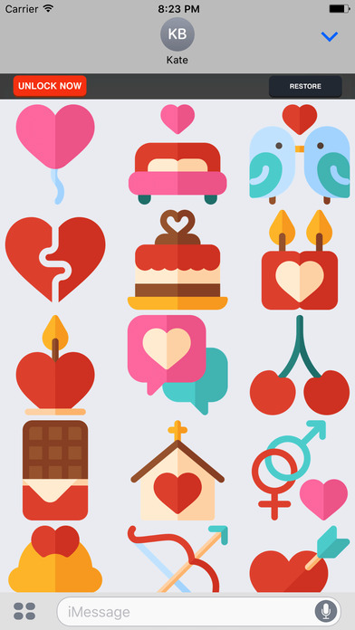 Valentine's Emoji FREE - Love Stickers for Couples screenshot 2