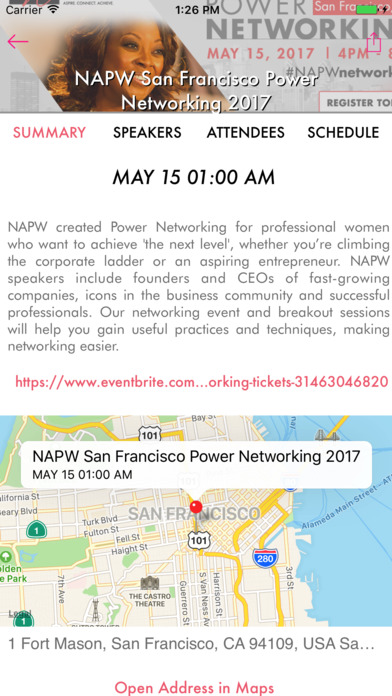 Women’s Events Connect, Brought to You by NAPW. screenshot 3