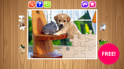 Cute Puppy Dog And Pets Jigsaw Puzzle Game For Kid screenshot 3