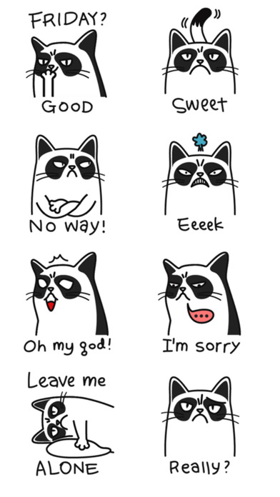 Angry Cat Stickers screenshot 3