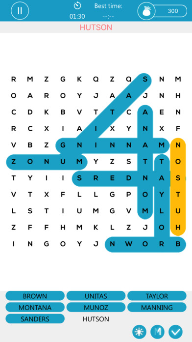 Word Search Puzzle Game App for American Football screenshot 4