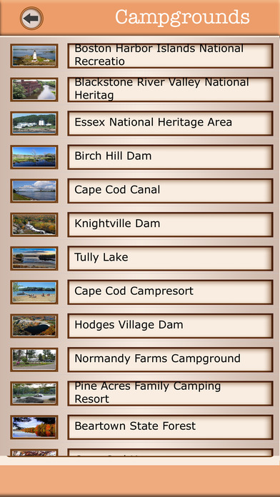 Massachusetts Campgrounds & Hiking Trails Offline screenshot 2