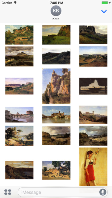 Camille Corot Artworks Stickers screenshot 2
