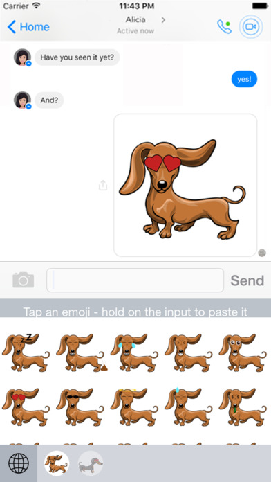 DachsMoji - Dachshund Emoji & Stickers screenshot 2