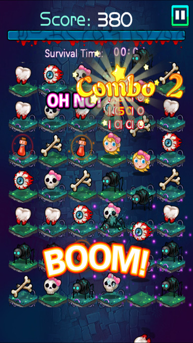 Zombie Must Die-Free Zombie Match-3 Game screenshot 4