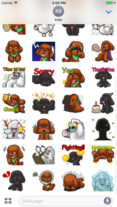 My Poodles Dog Stickers screenshot 4