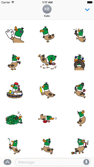 Clumsy Duck Sticker screenshot 2