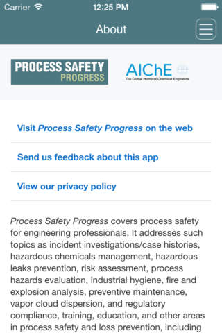 Process Safety Progress screenshot 2