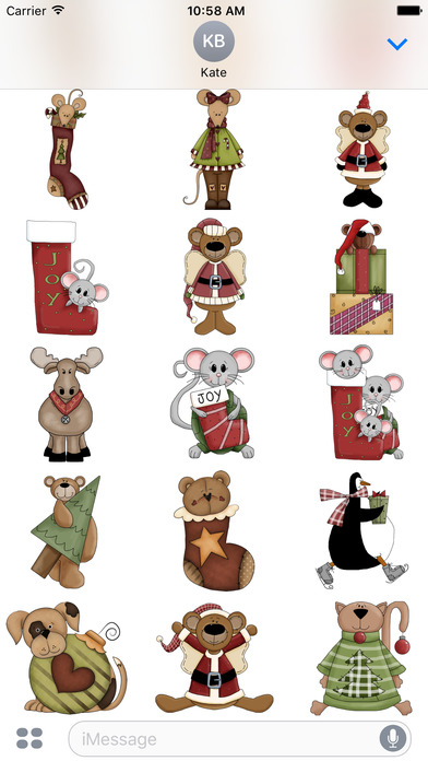 Christmas Stickers #1 for iMessage screenshot 2