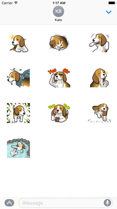 Funny Beagle Dog Stickers screenshot 3