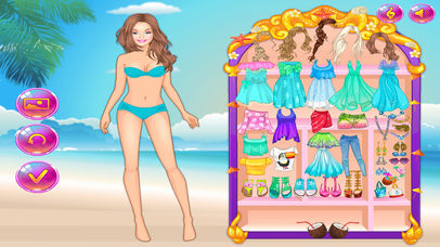 公主的沙滩裙 - 女生儿童教育小游戏 screenshot 3