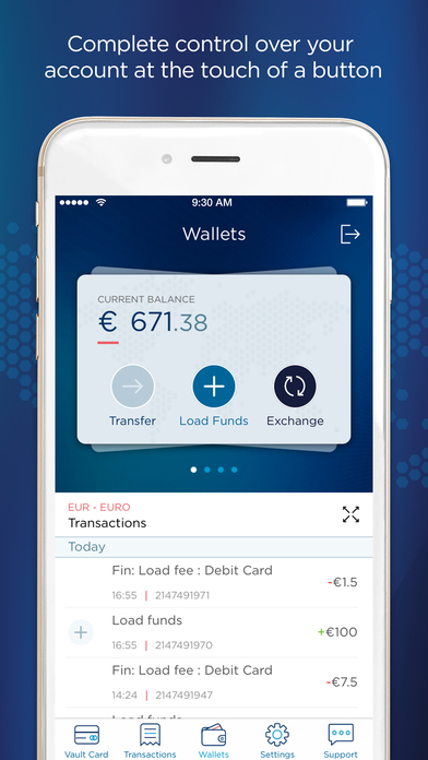 Vault – Borderless Banking screenshot 2