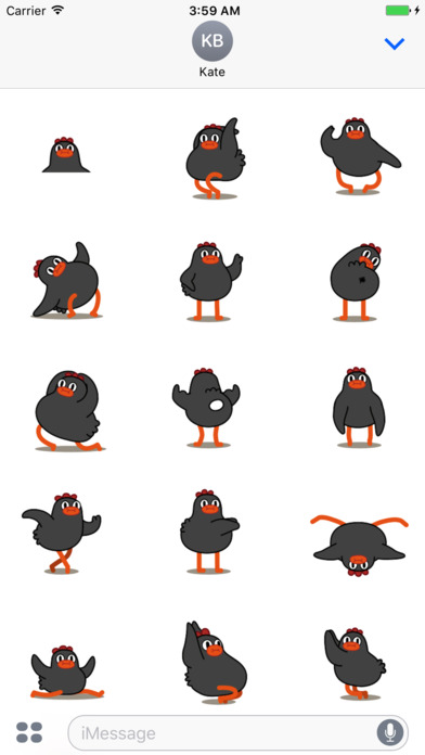 Lovely Chicken Animated Stickers screenshot 3