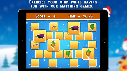 Christmas Vegetables Matching Cards - Pair Games screenshot 3