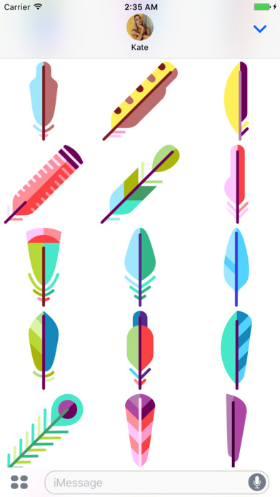 Feather Stickers screenshot 3