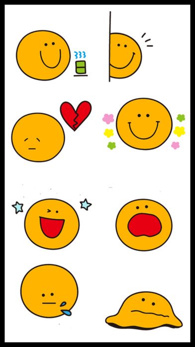 Cute Orange Emoji Stickers screenshot 4