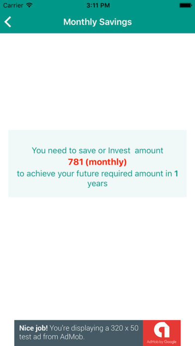 Monthly Saving Calculator screenshot 4