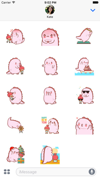 Little Dragon Animated Emoji Stickers screenshot 2