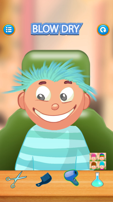 Child game / Cut light blue hair screenshot 4