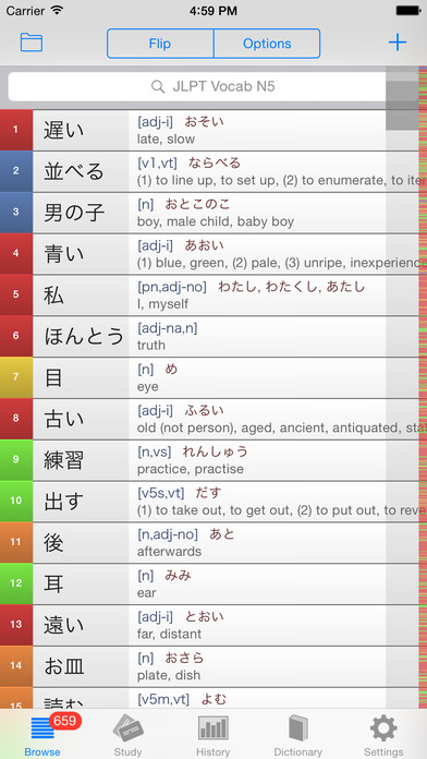 Japanese Jlpt N5 Vocabulary Kanji Flashcards Apprecs
