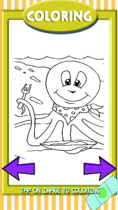 Coloring Octopus Pages Game Free Education screenshot 2