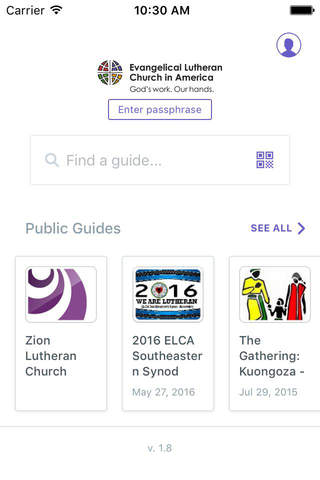 ELCA Organizations & Events screenshot 2