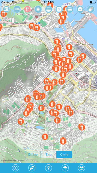 Cape Town, South Africa Offline Travel Map Guide screenshot 4