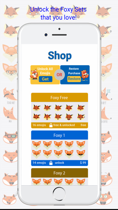 FoxyMoji - Cutest Foxes Emoji Keyboard screenshot 4