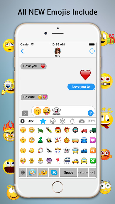 New Emoji Keyboard - Extra Emoticons Art screenshot 2