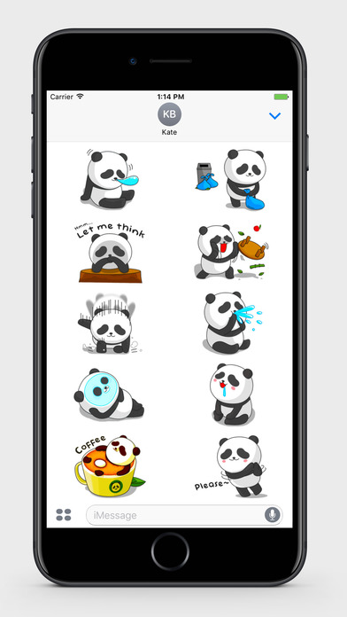Lazy Panda Stickers 2 screenshot 3