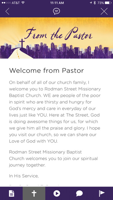 Rodman Street Baptist Church screenshot 2