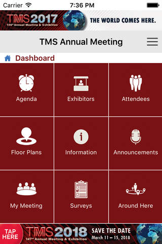 TMS Annual Meeting screenshot 2