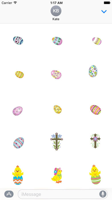 Set of Items for Easter Spring Stickers screenshot 2