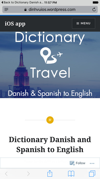 Dictionary Danish and Spanish to English screenshot 4