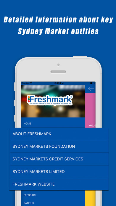 Sydney Markets Directory screenshot 2