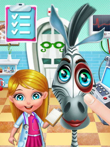 Скриншот из Sugary Pinto s Eyes Doctor-Pets Amateur Surgery