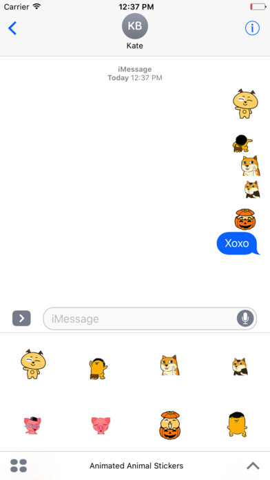 Animated Animal Stickers For iMessage screenshot 3