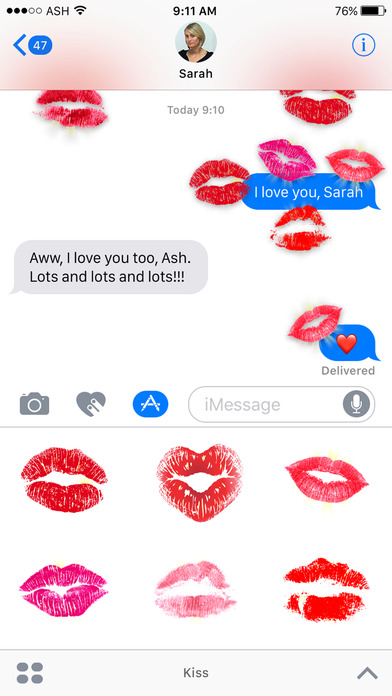 Loving Kiss Stickers screenshot 2