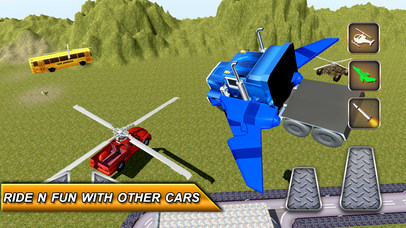 Free Flying Jet Truck Simulator: Transformer Car screenshot 4