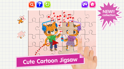 Cute Animal Cartoons Jigsaw puzzle Games screenshot 3