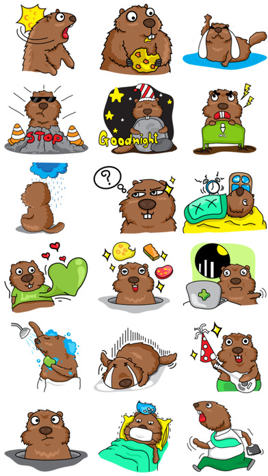 Funny Groundhog Stickers screenshot 2