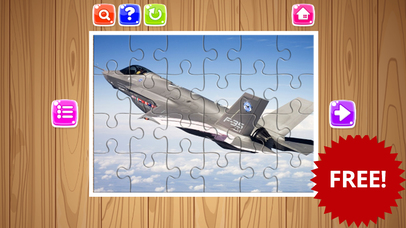 Aircraft Figther Jigsaw Puzzle Free Fun For Kids screenshot 2
