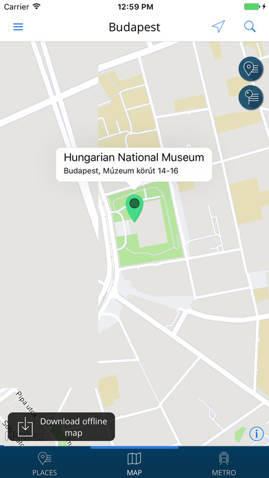 Budapest Travel Guide with Offline Street Map screenshot 3