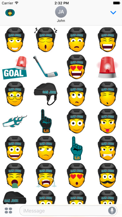 San Jose Hockey Stickers & Emojis screenshot 4