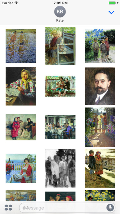 Nikolay Bogdanov Belsky Artworks Stickers screenshot 3