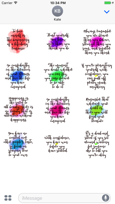 Watercolor Animated Quotes Sticker screenshot 3