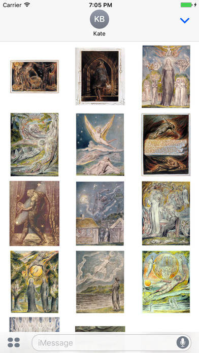 William Blake Artworks Stickers screenshot 3