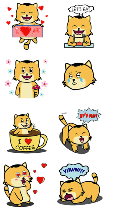 Affectionate Kitten Stickers screenshot 4