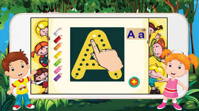 ABC Alphabet Fruit-Veget Trace Flashcards for Kids screenshot 2